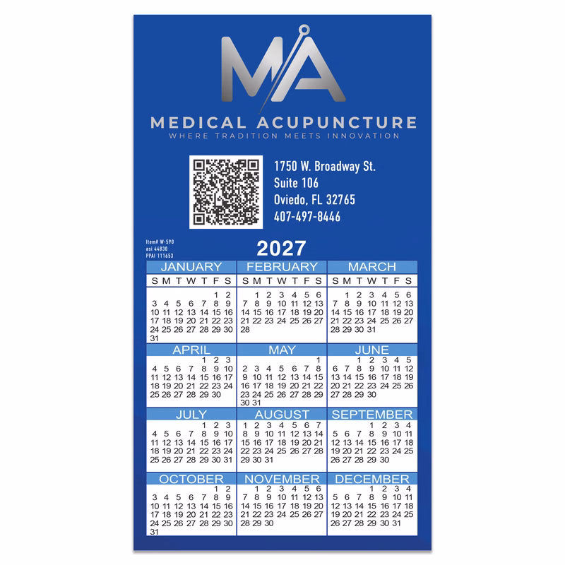 Calendar Card 5" x 9"