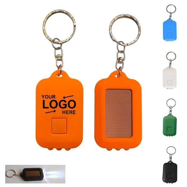 Custom Solar-Powered LED Keychain Light — Eco-Friendly Camping & Outdoor Essential