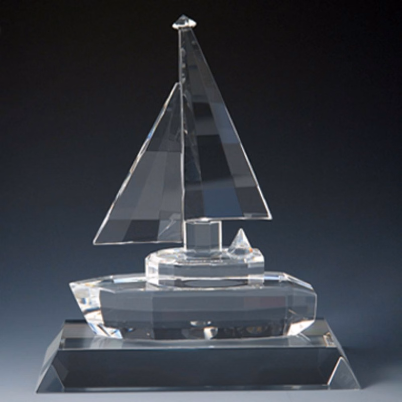 Crystal Boat Set