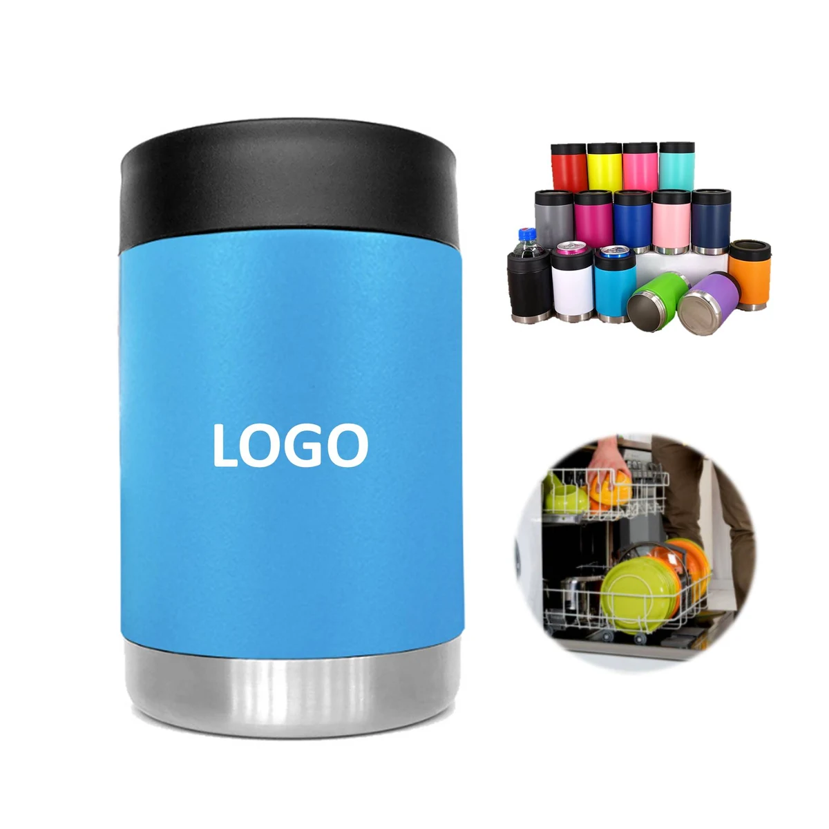 12 oz Stainless Steel Tumbler Can Cooler 1