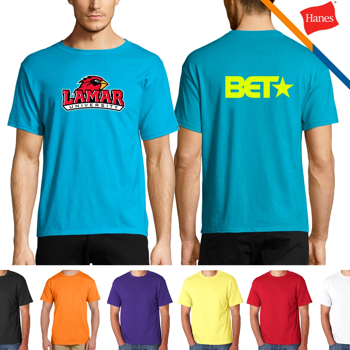 Hanes® 5.5 oz Cotton Blend Preshrunk T-shirts 1