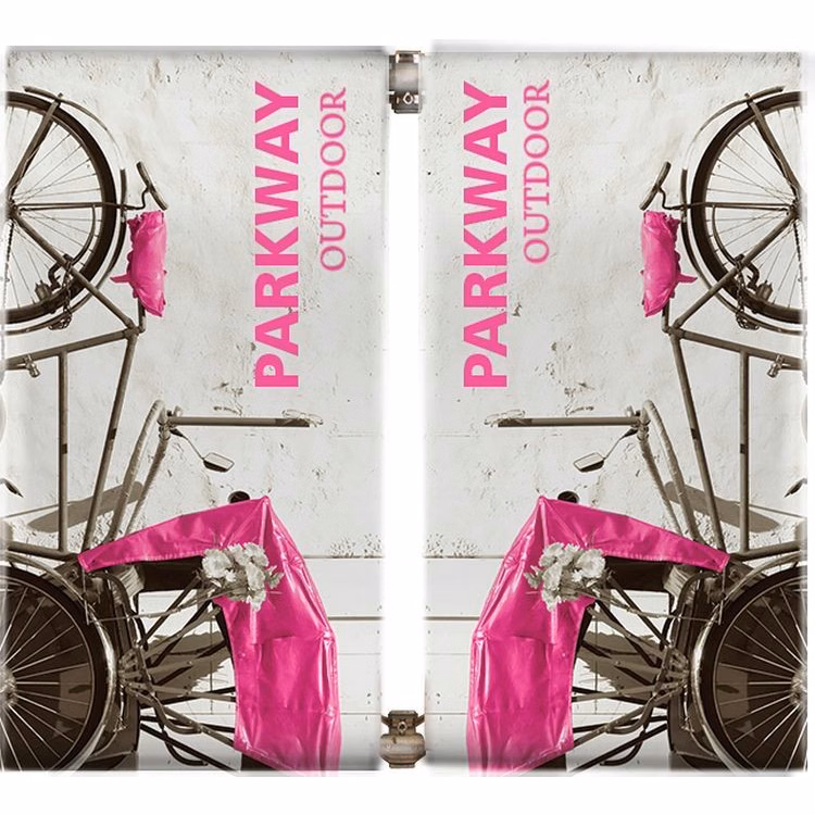 Parkway Double-Span Outdoor Pole Banner (Hardware Only)