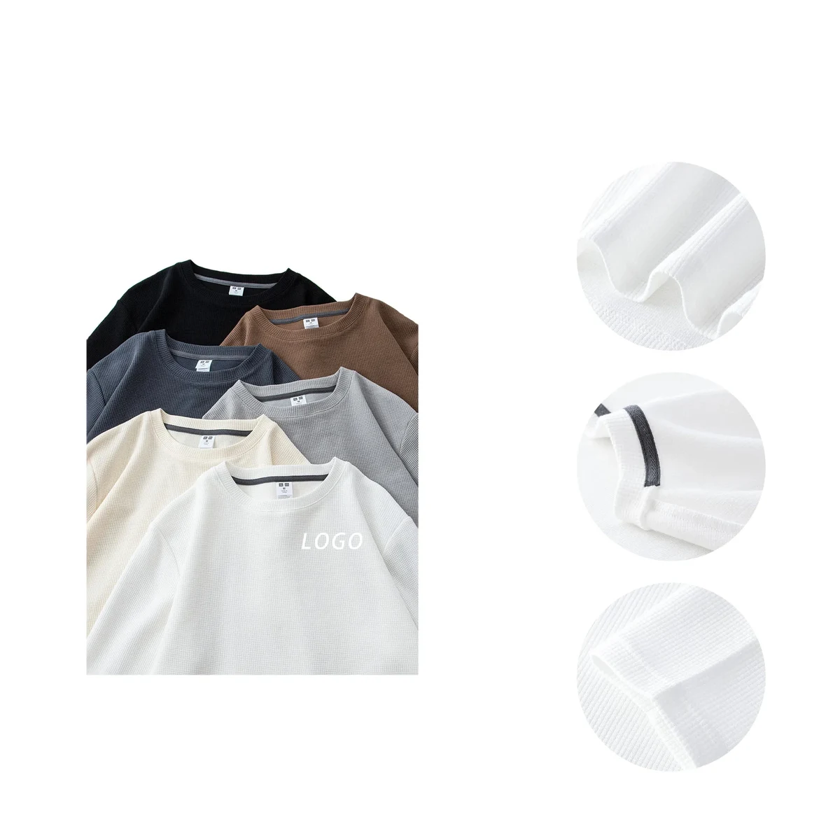 Round Neck T-Shirt With Logo For Sports, Fitness, Gift 1