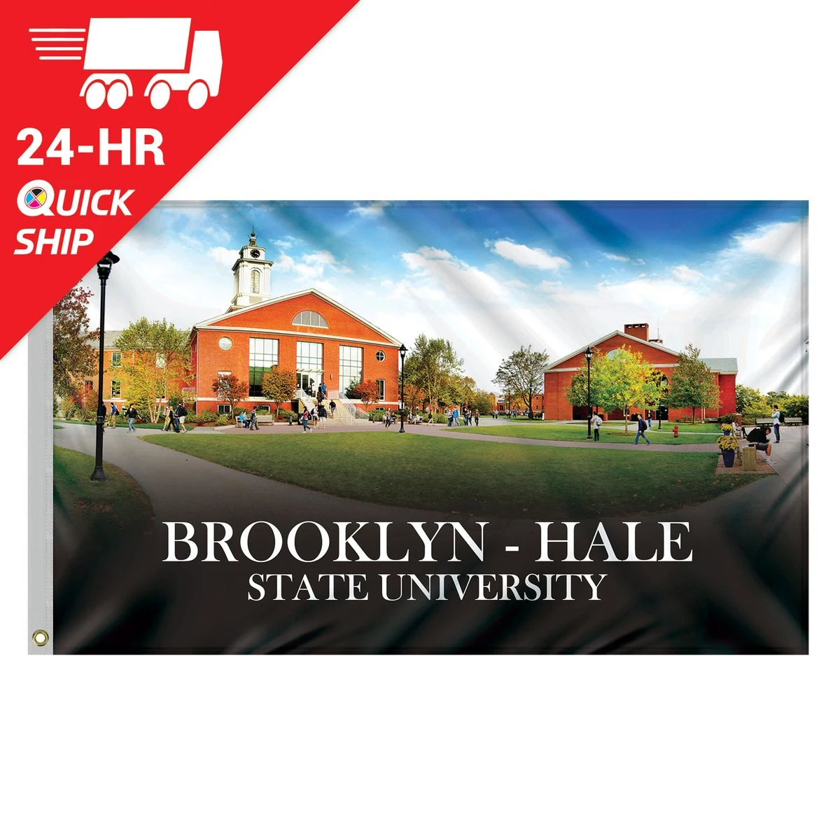 24 - Hour 3' x 5' Polyester Flag 1