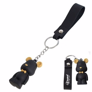 Mouse PU Leather Keychain Ring For Organized Keys
