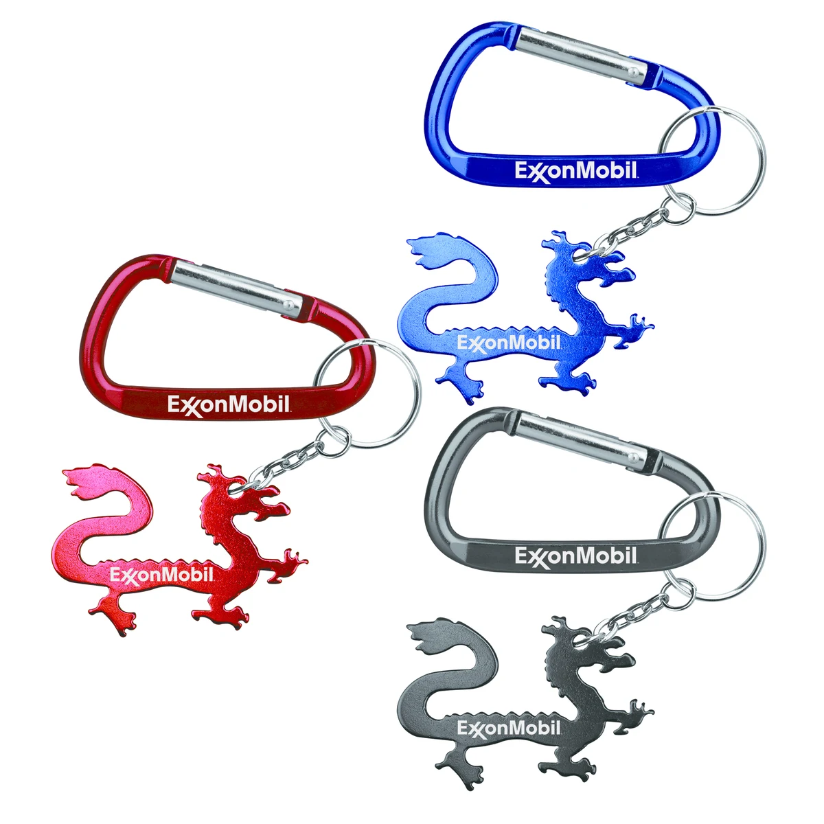 Dragon Shape Bottle Opener with Key Chain & Carabiner 1