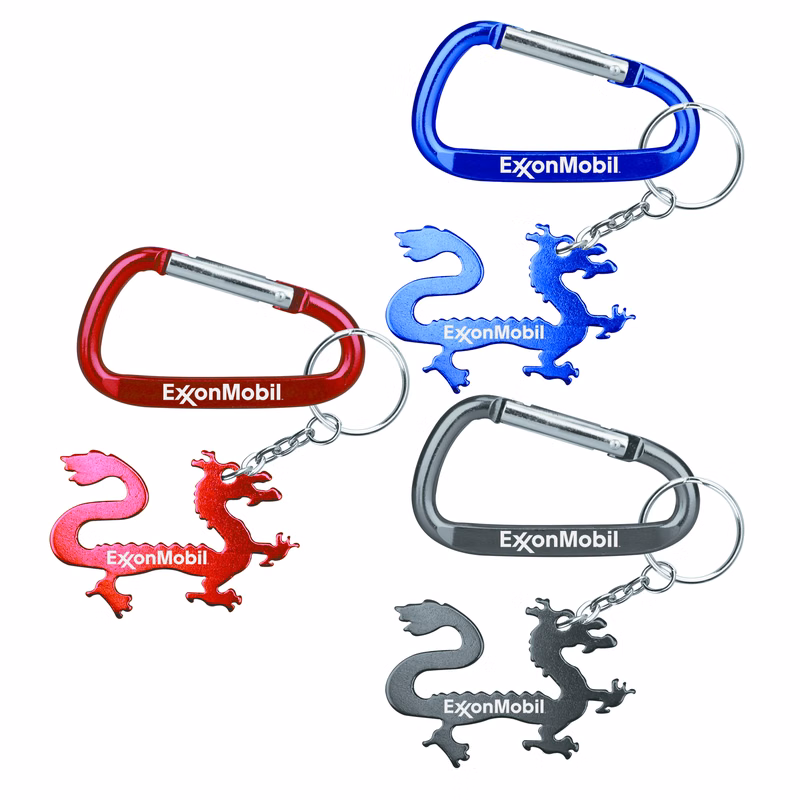 Dragon Shape Bottle Opener with Key Chain & Carabiner