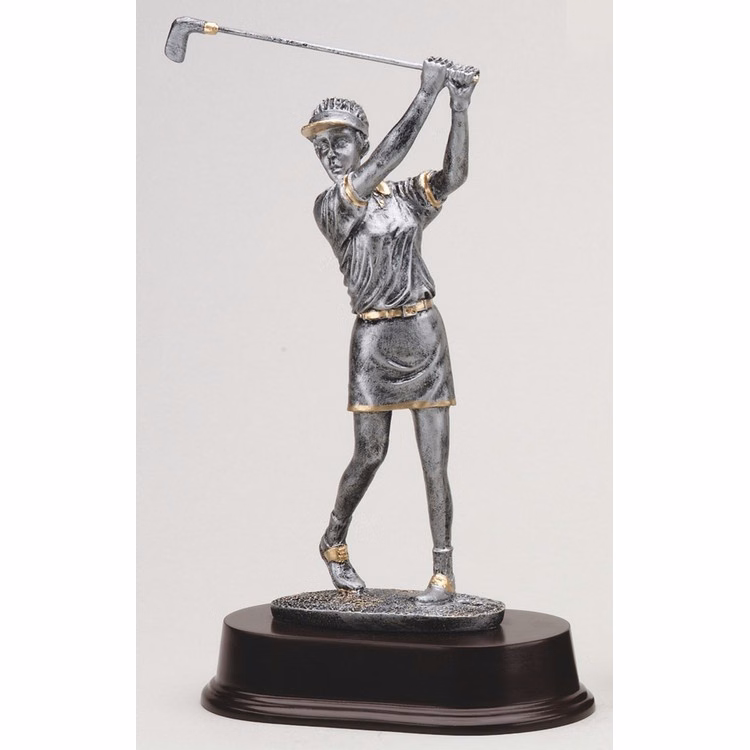 9 1/2" Tall Female Golf Figure Award