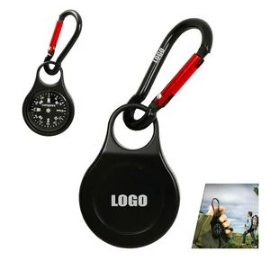 Durable Carabiner Strap Key Chain With Compass 1