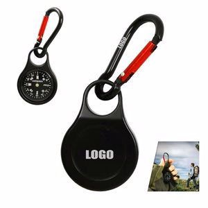 Durable Carabiner Strap Key Chain With Compass