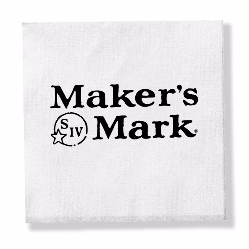 1-Ply White Beverage Napkin - Linen Embossed, FSC Certified - High Line