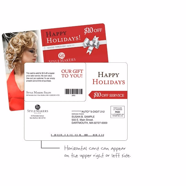 Postcard with Perforated Card, Large (5.625" x 4.25")