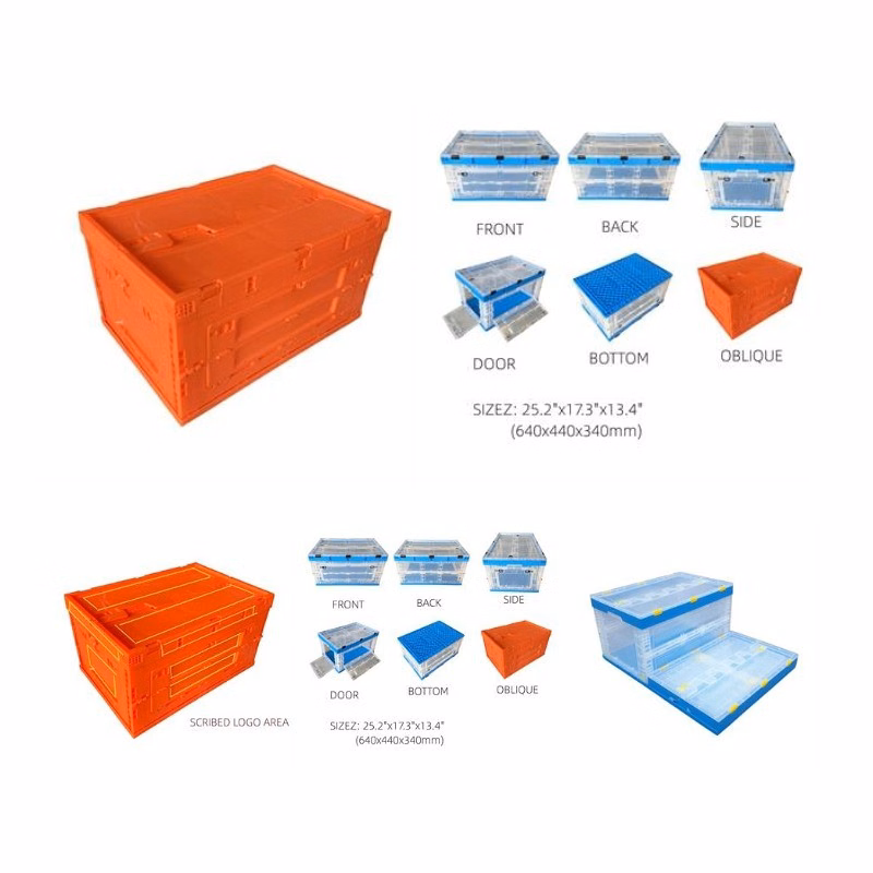 Large Capacity Plastic Folding Turnover Box