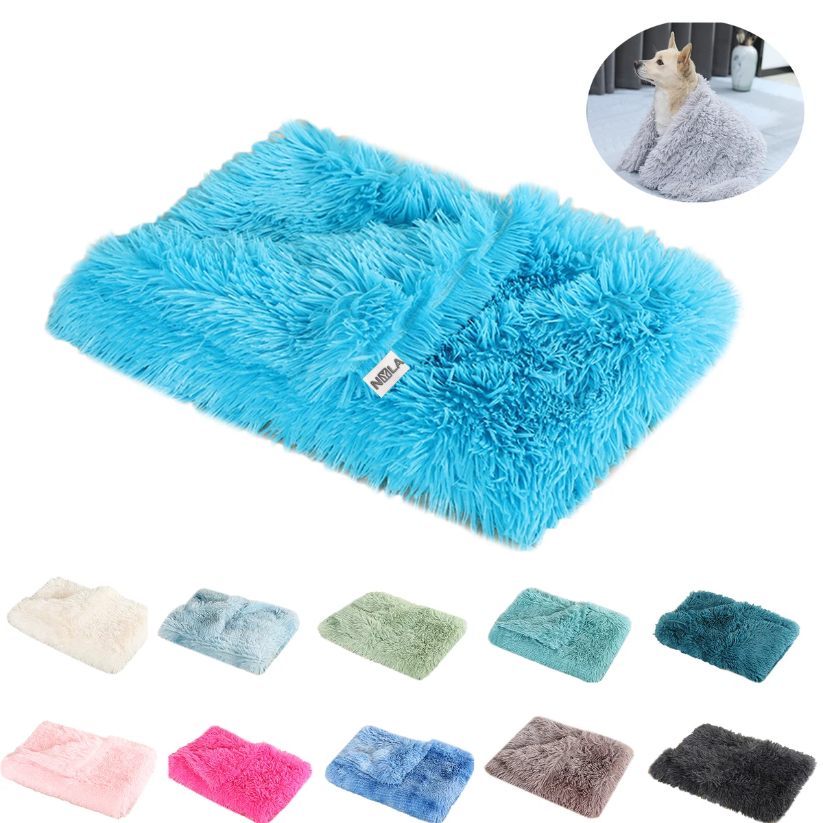 Macevia Fluffy Fleece Pet Blanket 1