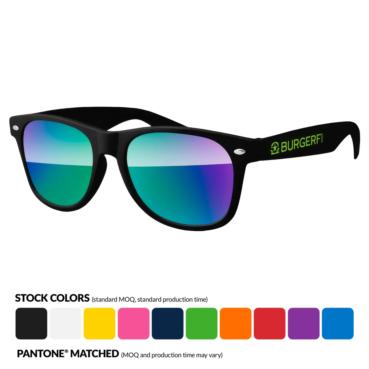 Retro Mirror Sunglasses w/ Polarized Lenses 1