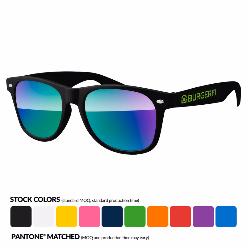 Retro Mirror Sunglasses w/ Polarized Lenses