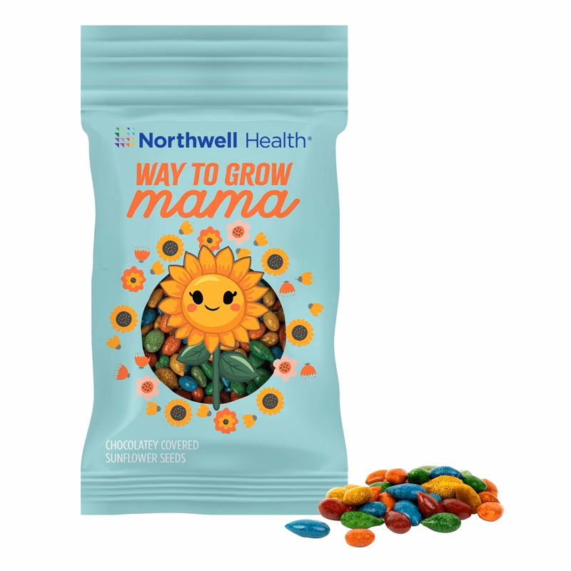 1oz. Full Color DigiBag™ with Chocolate Covered Sunflower Seeds