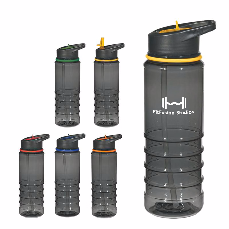 24 Oz. Gripper Bottle With Straw