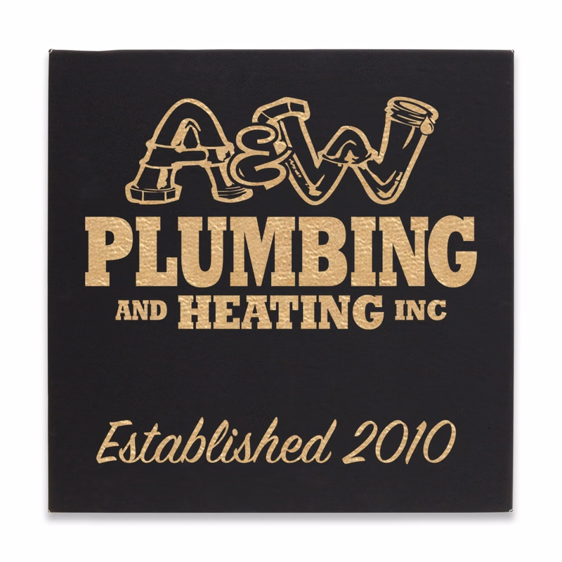 Laser Engraved Leatherette Wall Decor & Plaque (14"x14")