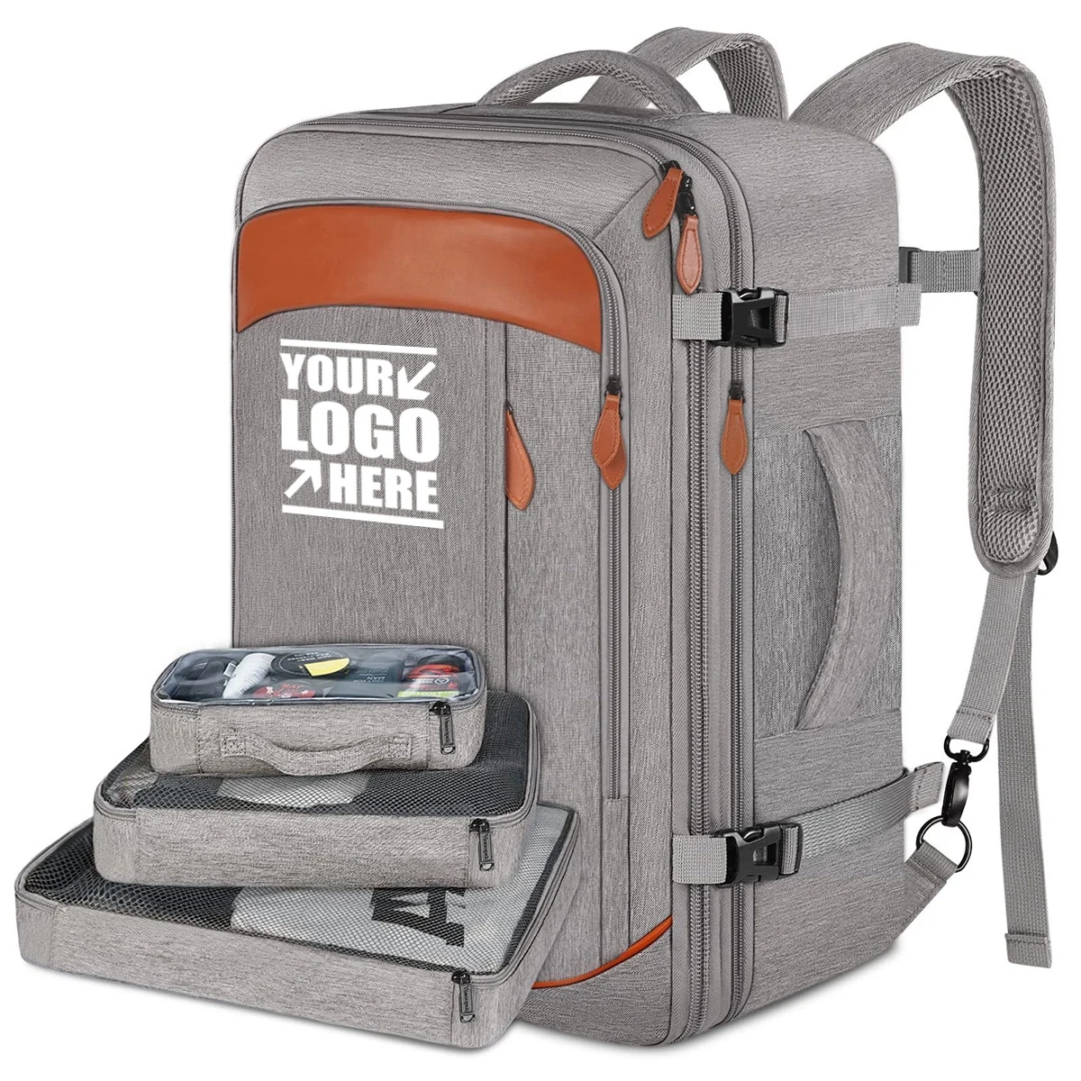 40L Airline Approved Travel Backpacks with 3 Packing Cubes 1