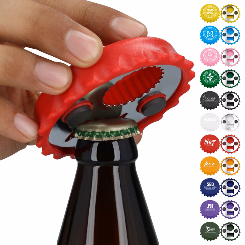 Bottle Cap Shape Magnetic Bottle Opener