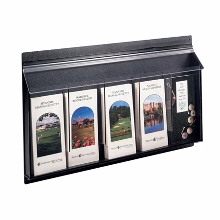 Exterior Wall Mount Acrylic 5-Pocket Literature Holder