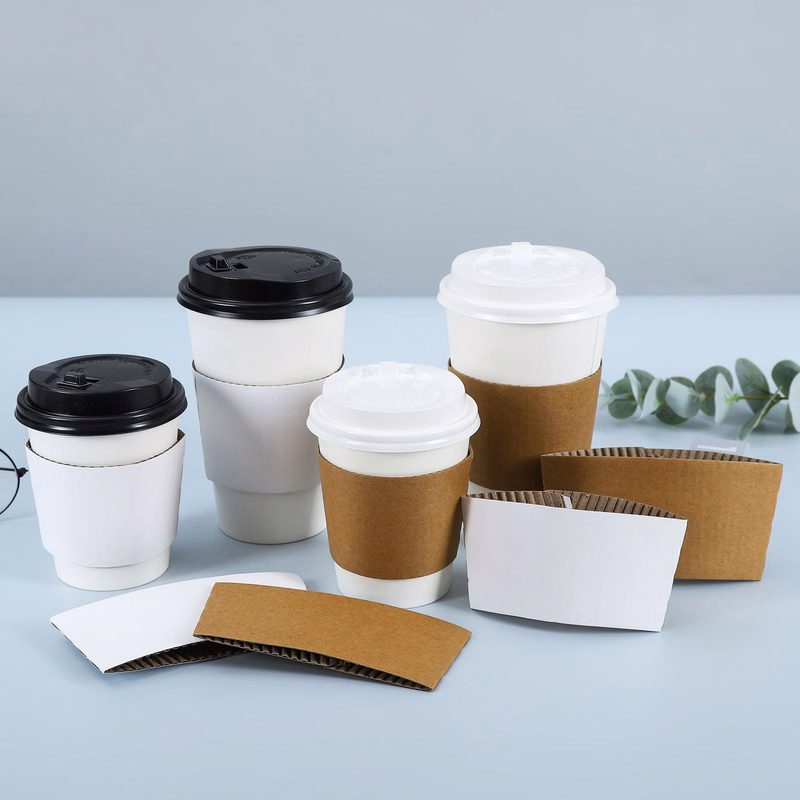Disposable Coffee Paper Cup Holder Cup Sleeves
