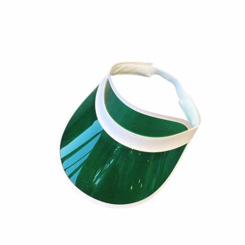 PVC Sun Visor Elastic Band Unisex Design