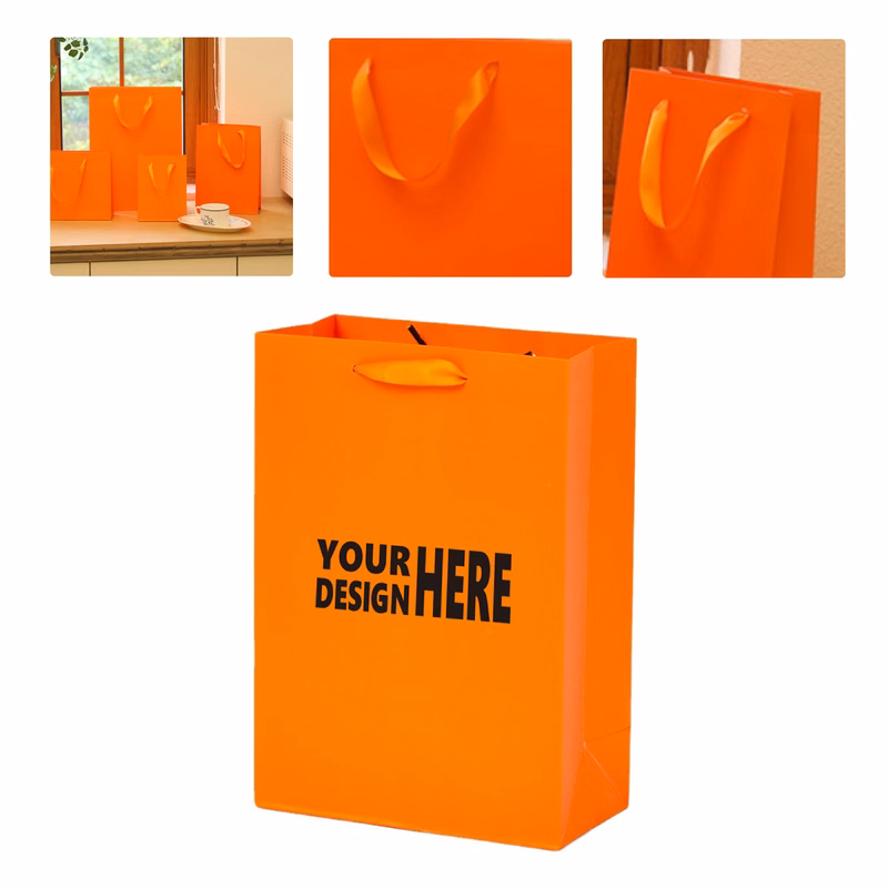 MOQ 50 Luxury Gift Paper Bag with Sturdy Handles