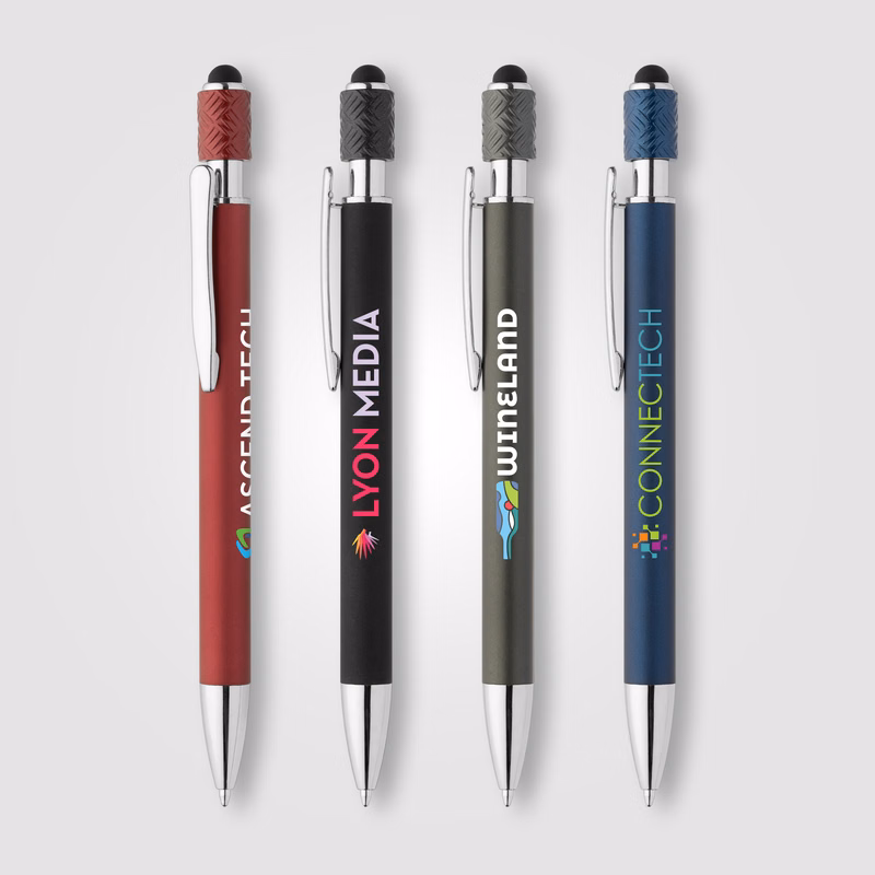 Wave Aluminum Spinner Stylus Pen