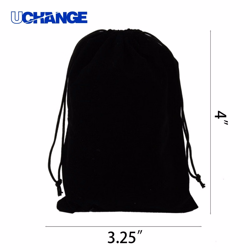 Pile-Coated Drawstring Gift Bag