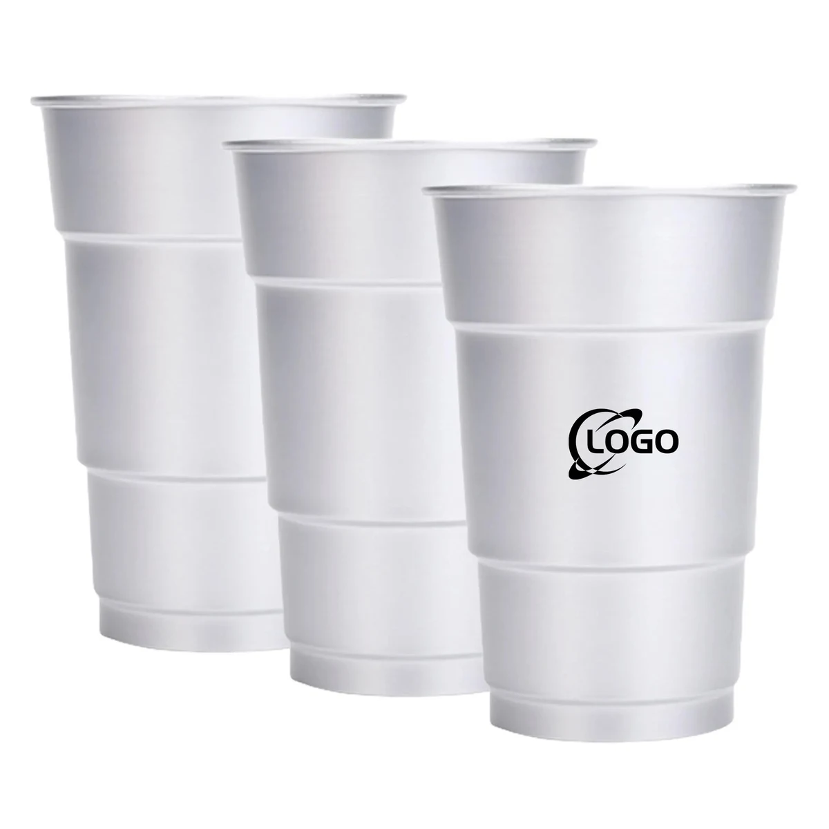 MOQ 100pcs 16oz Aluminium Step Gradient Beer Cup 1