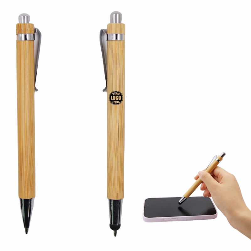 Wooden Ballpoint Touch Pen