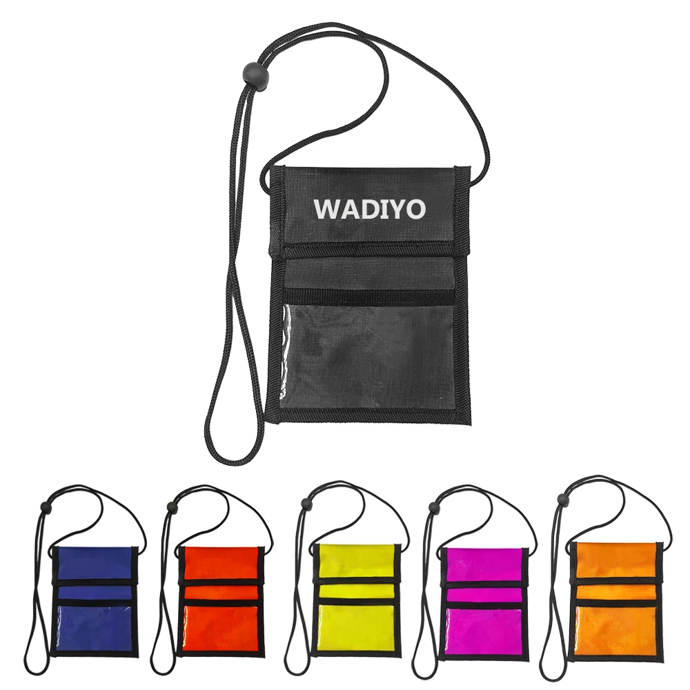 Folded Neck Wallet With Clear PVC Window 1