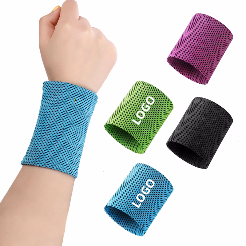 3.2 "x3.3 " Outdoor Hand Sweat Band Ice Cooling Wristbands