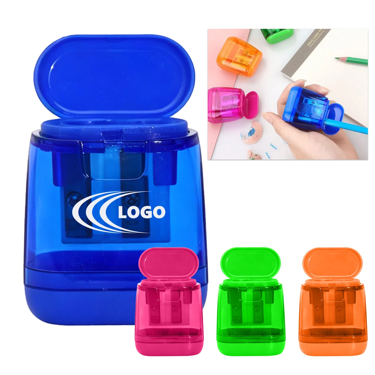 Double Holes Pencil Sharpener 1