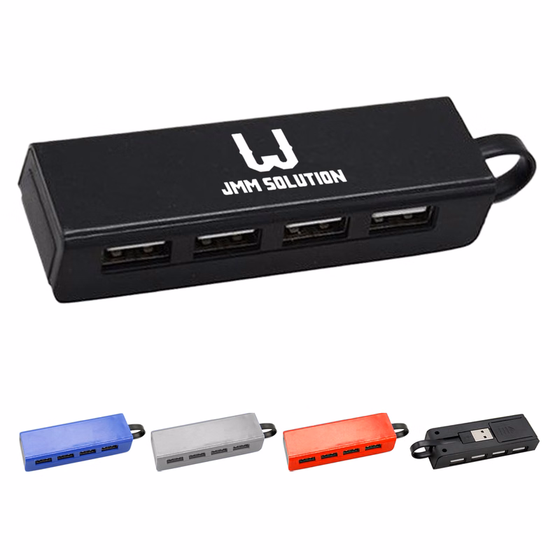 4 Port USB Hub w/ Phone Stand