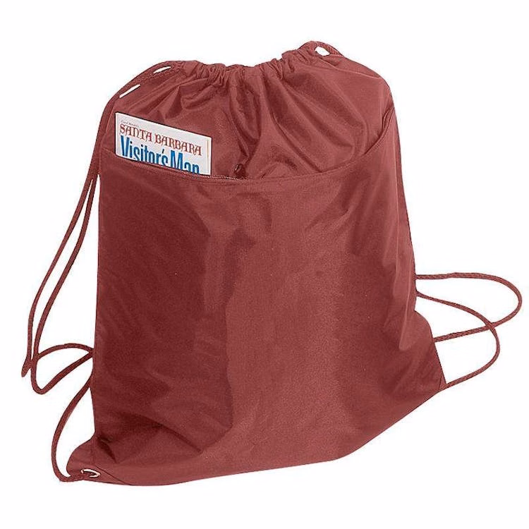Drawstring Tote Bags - Maroon