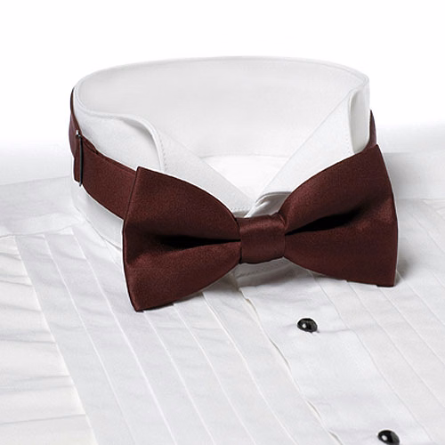 Maroon Solid Color Bow Tie - Adjustable Band