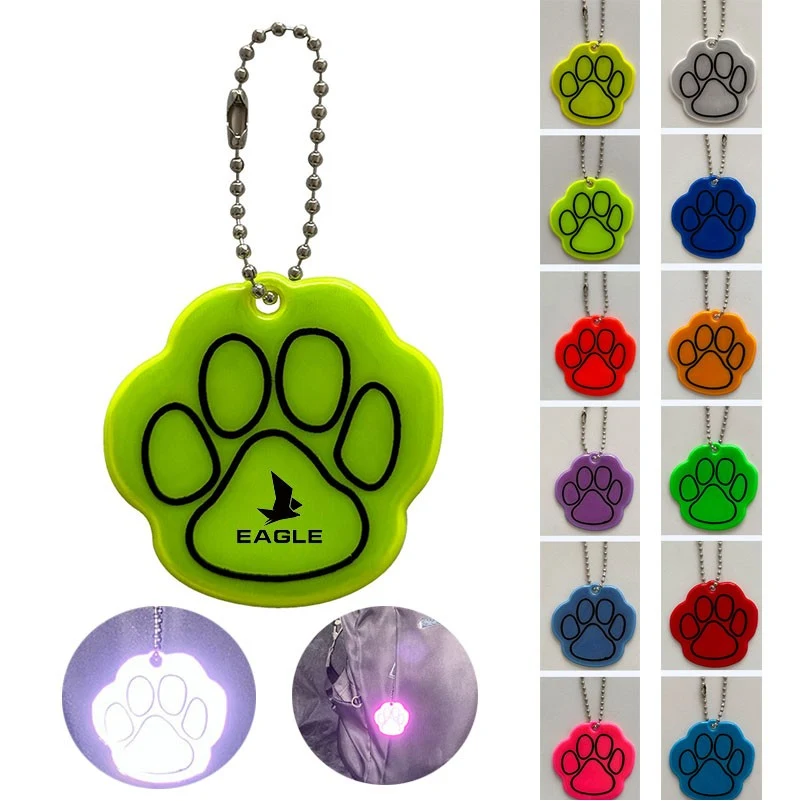 PVC Safety Reflector Pendant Keychain 1
