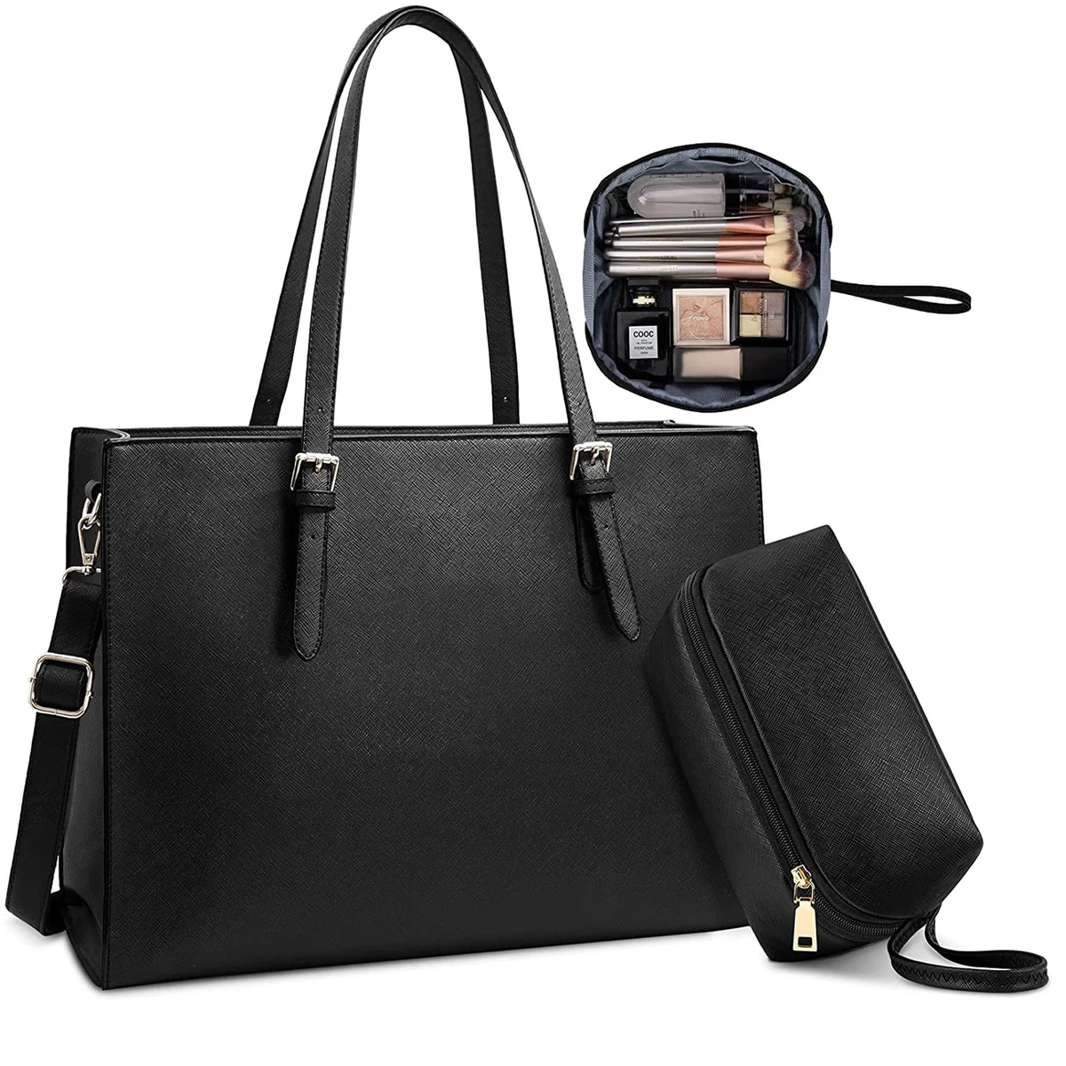 Women Waterproof Lightweight Leather Laptop Bag 1
