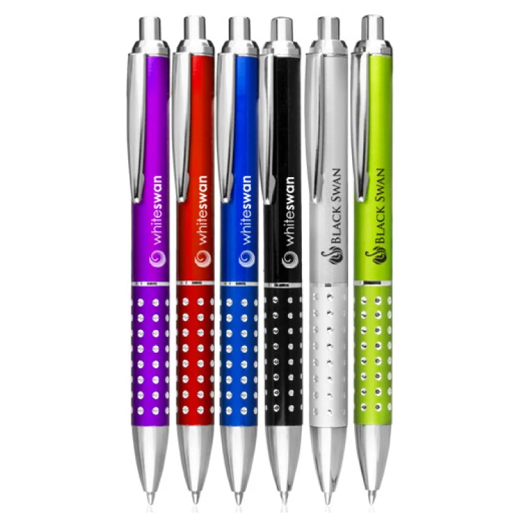 Rhinestone Click Action Pen 1