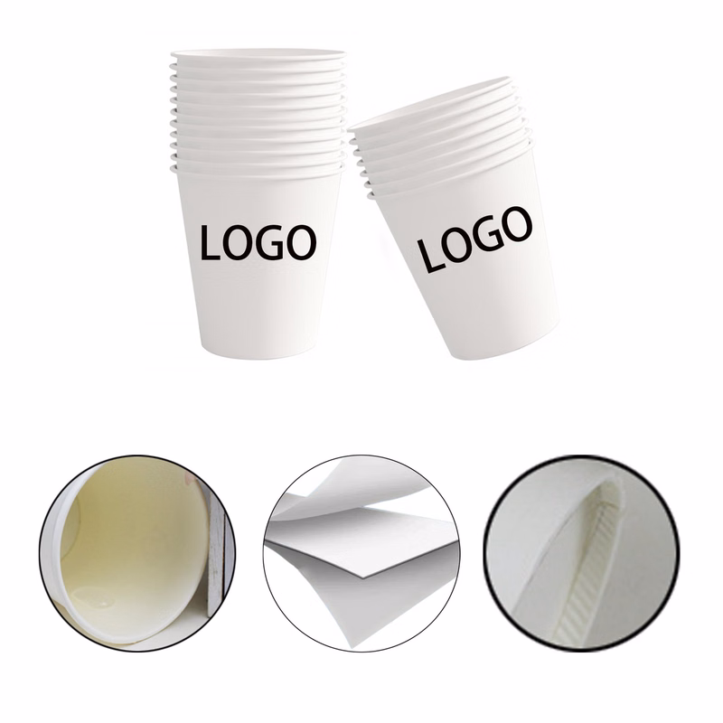 MOQ 100 9oz Disposable Paper Cups