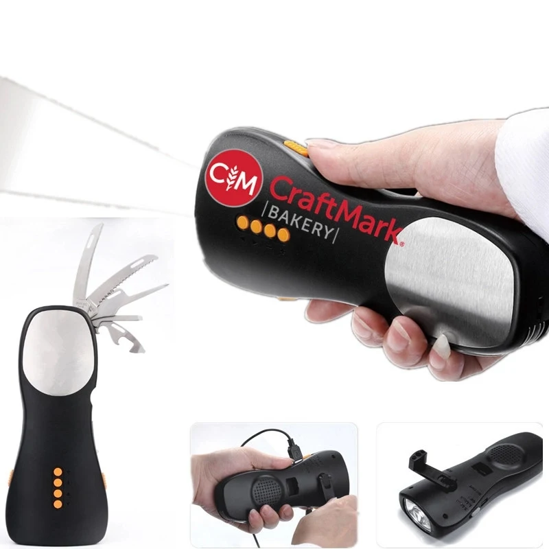 Solar Hand Crank Flashlight Radio 1