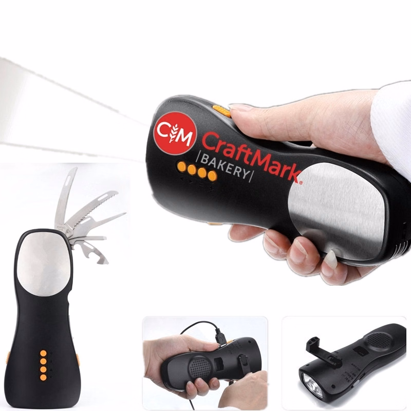 Solar Hand Crank Flashlight Radio