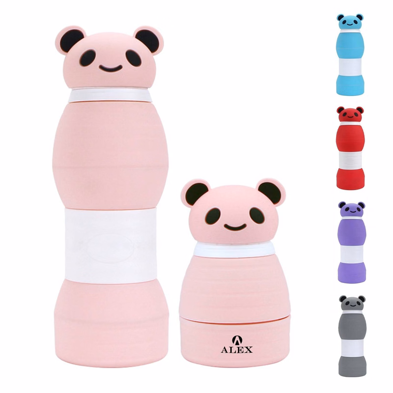 Foldable Cartoon Silicone Water Bottle