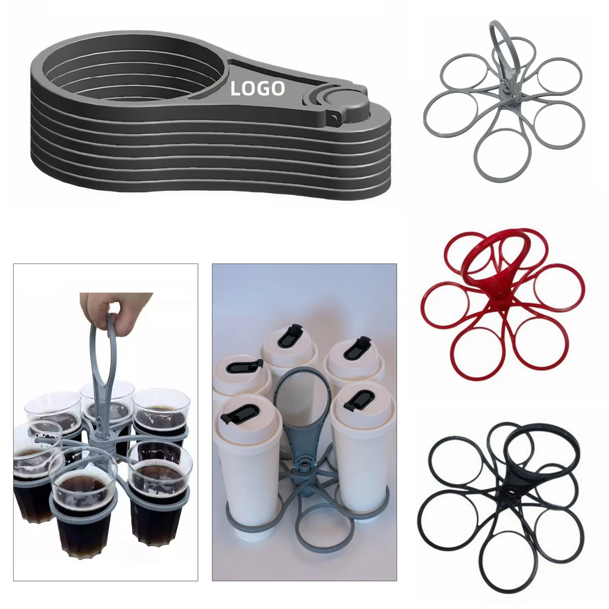 Compact Fold-Down Cup Carrier 1