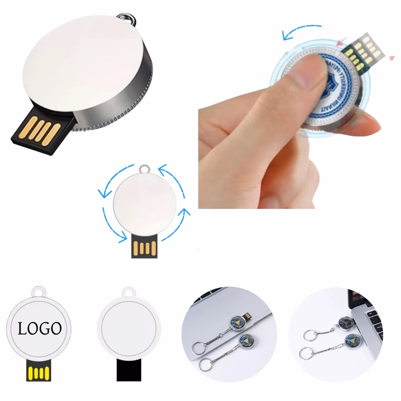 Rotating Badge USB Flash Drive