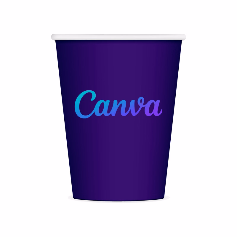 9 Oz. Colorware Paper Cup, Digital