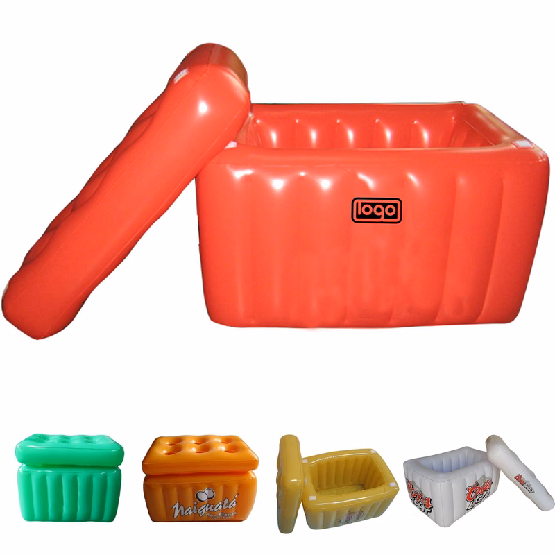 Custom PVC Inflatable Square Beer Ice Bucket